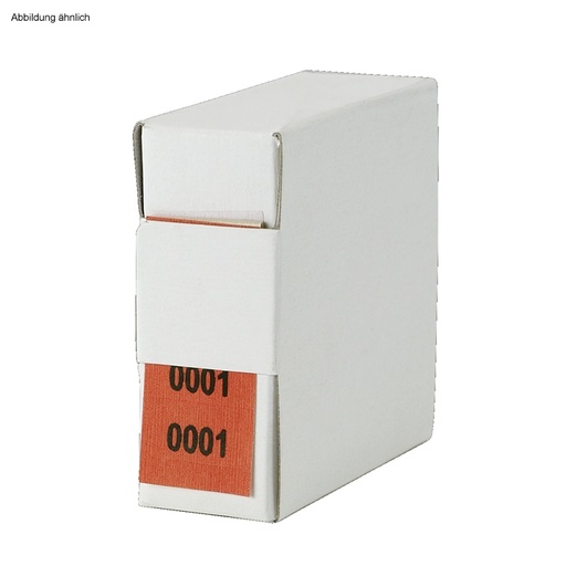 Archiv-Nummern, doppelt 33001 - 34000, rot