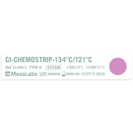 ChemoStrip 134°C/121°C Dampf-Stufenindikator (250 Stck.)