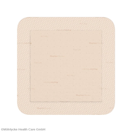 Mepilex Border Flex Lite Schaumverband steril, 7,5 x 7,5 cm (5 Stck.) mit Haftrand