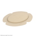 Mepilex Border Flex Oval Schaumverband steril, 13 x 16 cm (5 Stck.) mit Haftrand