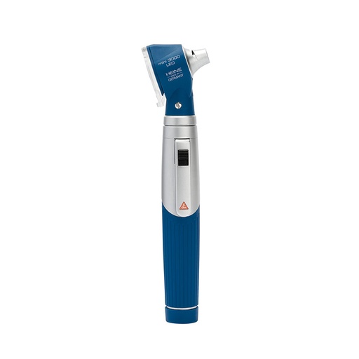 mini 3000 Otoskop 2,5 V LED, blau mit Batteriegriff mini 3000 inkl. Batterien, mit 10 AllSpec Einweg-Tips Ø 4 mm