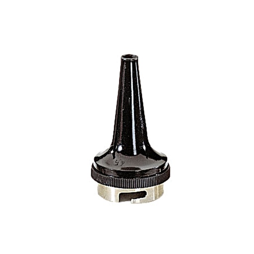 Spekulum aus SANALON S, kurz, geschlossen, 40 mm lang / Ø 4,5 mm für G100 / G100 LED geschlitztes Kopfstück und BETA 100 VET Otoskop