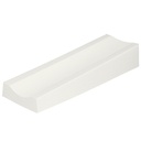 Injektionskissen Ava, 45 x 15 x 7.5/4 cm PU-beschichtet, elfenbeinweiß