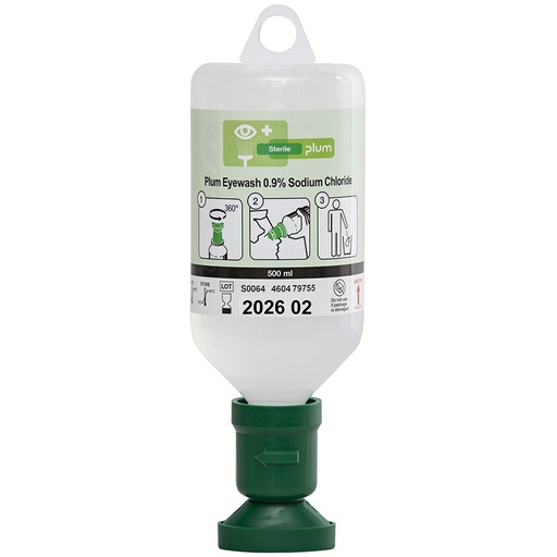 Plum Wound and Eyewash 500 ml (0,9 % Natriumchloridlösung)