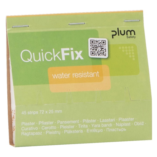 QuickFix Water resistant Refill wasserfeste Pflaster (45 Strips)