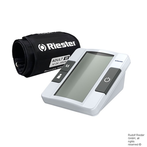 ri-champion smartPRO vollautomatisches Oberarmblutdruckmessgerät, 1-Schlauch, mit W-Manschette für Erwachsene