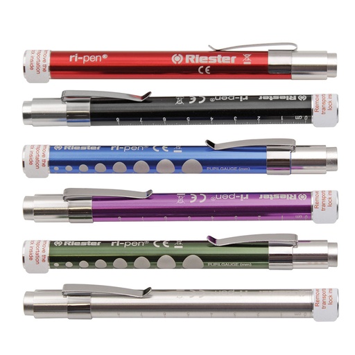 ri-pen Diagnostikleuchten, farblich sortiert, LED 3 V (6 Stck.) inkl. 2 Batterien Typ AAA