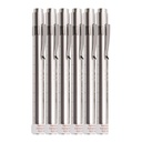 ri-pen Diagnostikleuchten, silber, LED 3 V (6 Stck.) inkl. 2 Batterien Typ AAA