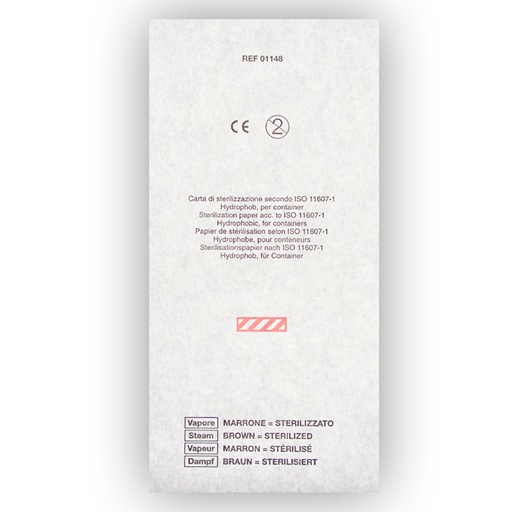 Containerfilter 11,8 x 23,5 cm, mit Dampf-Indikator spitze Ecken (200 Stck.)
