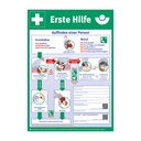 Aushang zur Ersten Hilfe Kunststoff-Plakat