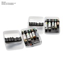 BTM-Box Taschenampullarium transparent mit 6 Steckplätzen
