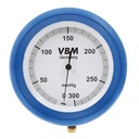 Manometer 300 mmHg zur Fixation an der Druckinfusionsmanschette, druckgeprüft wiederverwendbar