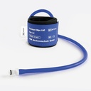 Tourniquet Wipe Cuff / Einfachmanschette wiederverwendbar, 30 x 8 cm, gerade Form hellblau