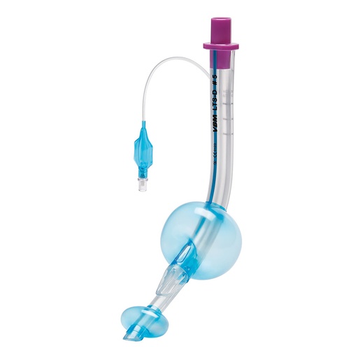 Einmal-Larynx-Tubus LTS-D Einzel Set Gr. 5 violett für Erwachsene > 180 cm mit farbcodierter Spritze