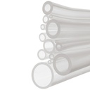 Silikonschlauch glatt / transparent I.D. 6,0 mm, A.D. 9 mm (25 mtr.)