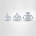 Silikon-Kindermaske Gr. 1 für Babys groß, 15 mm A.D. – 10 Stück