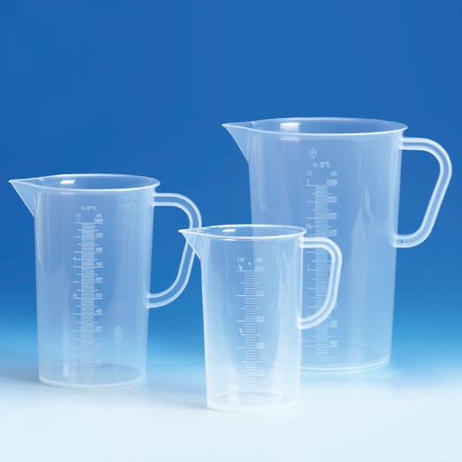 Messbecher, PP, erhabene Skala, 250 ml