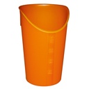 Trinkbecher mit Nasenausschnitt orange 200 ml – 10 Stück