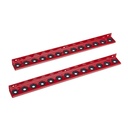Ampullenleisten, 260 mm, rot für ULMER KOFFER I (2 Stck.)