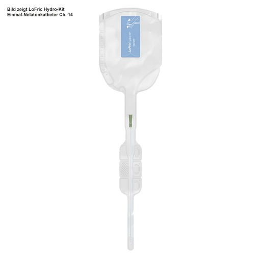 LoFric Hydro-Kit Einmal-Tiemannkatheter, Ch. 12, 40 cm, steril (30 Stck.) (männlich)