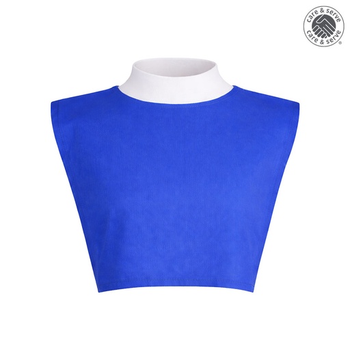 wiroCAPE Einweg-SMS Mini Poncho mit Strickrollkragen, wärmend, blau, unisize (50 Stck.)