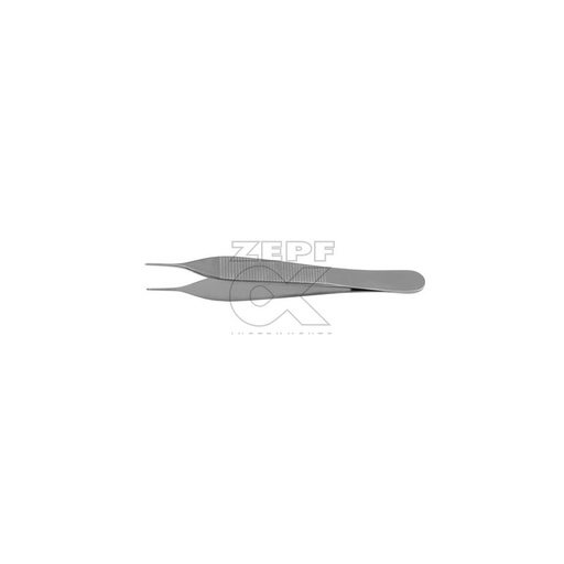anat. micro-Pinzette nach ADSON, gerade, gerieft, 12 cm