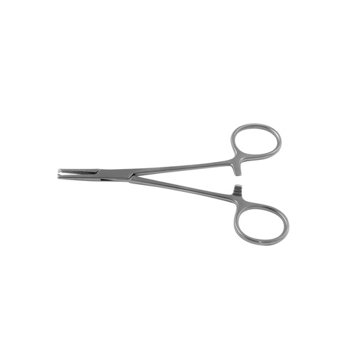 Halsted Mosquito Arterienklemme, 1 x 2 Zähne, gerade, gerieft, 12,5 cm