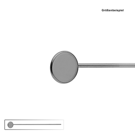 Kehlkopfspiegel ohne Griff, Fig. 4, Ø 18 mm